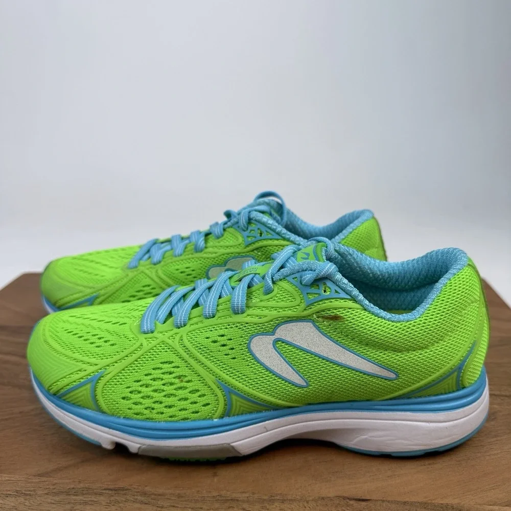 New NIB Womens Newton Fate 5 Neon Green Mesh‎ Athletic Sneakers Shoes Size 6 M